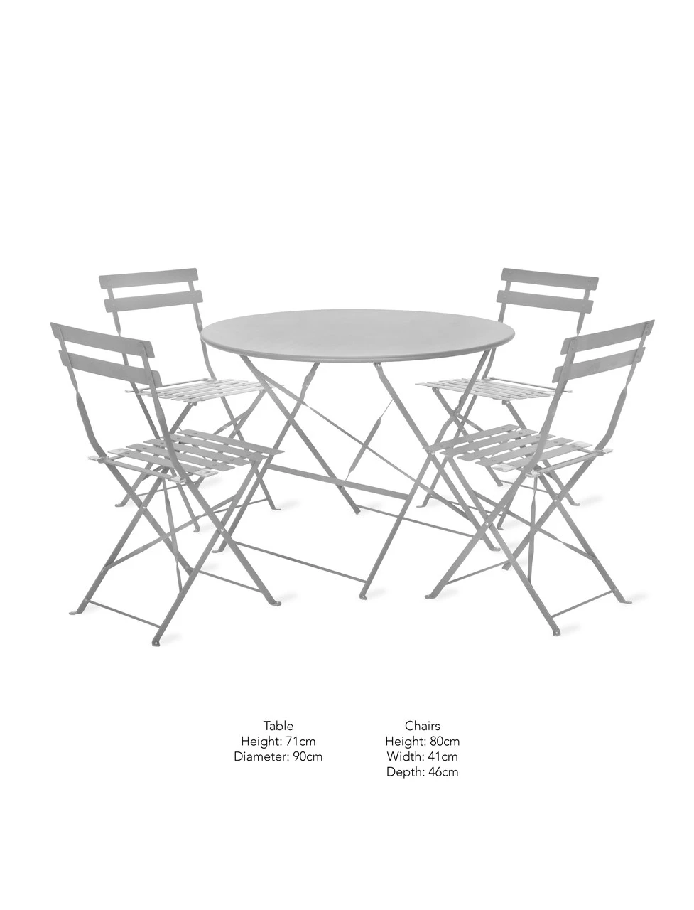 Rive Droite Bistro Set - Large - Chalk 4 Rive Droite Bistro Set - Large - Chalk - Image 4