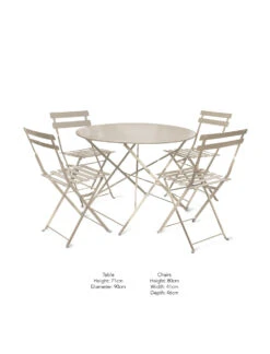 Rive Droite Bistro Set - Large - Clay 9 Rive Droite Bistro Set - Large - Clay -Garden Trading Store RDCL01 portrait 9 83564.1638479561