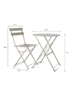 Rive Droite Bistro Set - Small - Clay 7 Rive Droite Bistro Set - Small - Clay -Garden Trading Store RDCL02 portrait 9 24631.1638479574