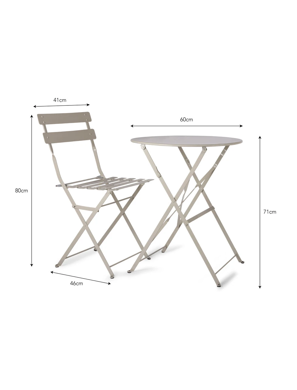 Rive Droite Bistro Set - Small - Clay 4 Rive Droite Bistro Set - Small - Clay - Image 4