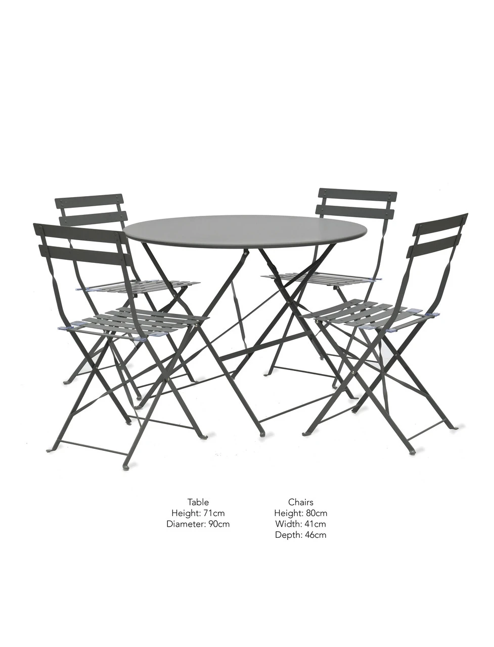Rive Droite Bistro Set - Large - Carbon 3 Rive Droite Bistro Set - Large - Carbon - Image 3