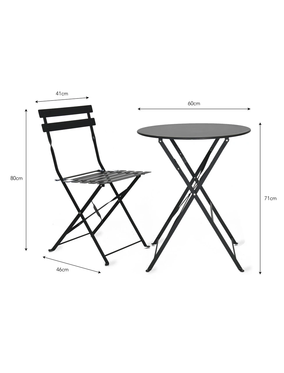Rive Droite Bistro Set - Small - Carbon 5 Rive Droite Bistro Set - Small - Carbon - Image 5