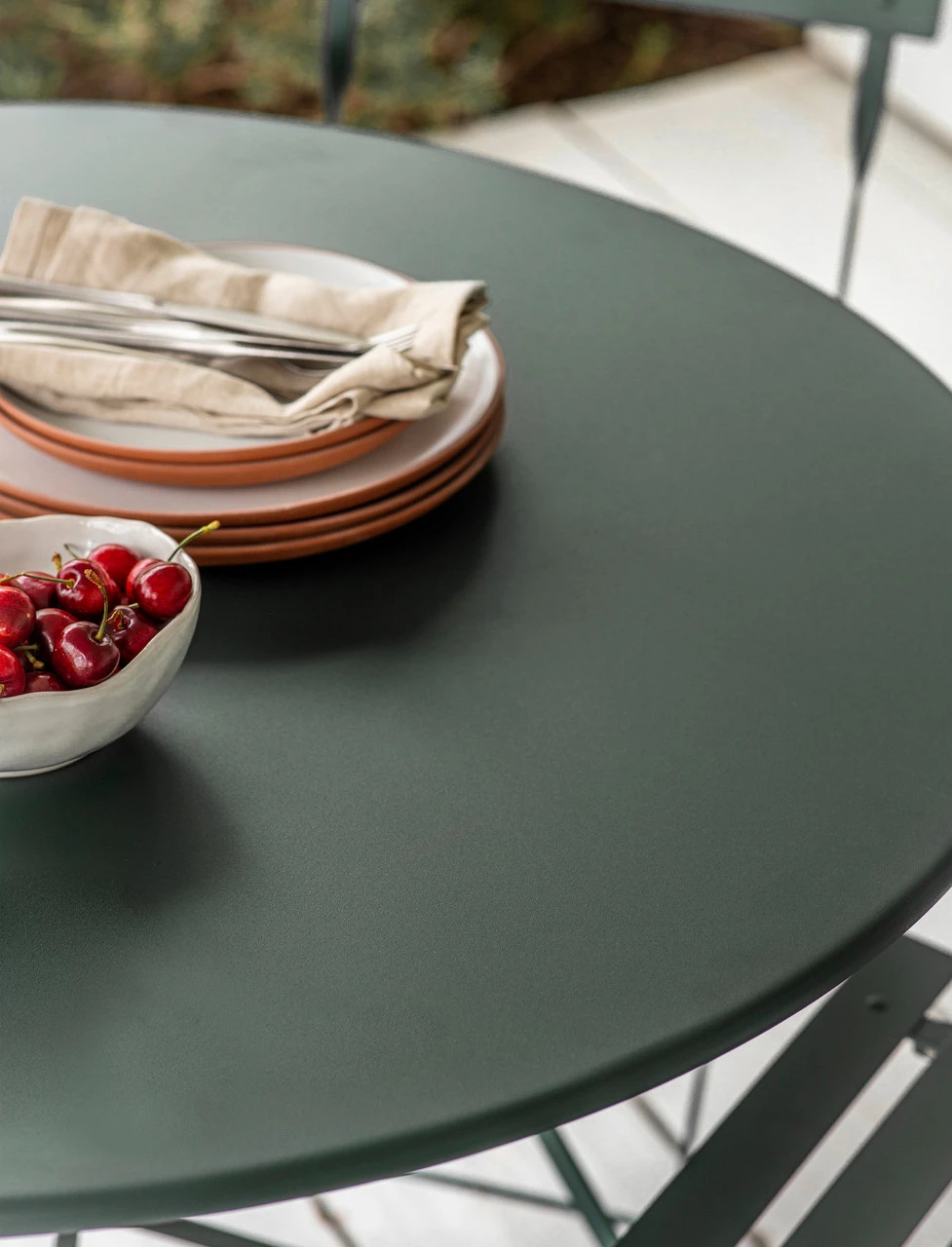 Rive Droite Bistro Set - Large - Forest Green 2 Rive Droite Bistro Set - Large - Forest Green - Image 2