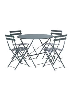 Rive Droite Bistro Set - Large - Forest Green 6 Rive Droite Bistro Set - Large - Forest Green -Garden Trading Store RDFG05 portrait 8 47783.1638480053