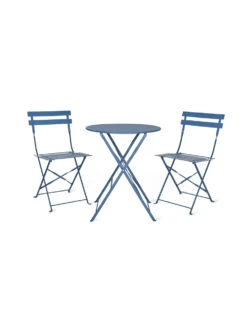 Rive Droite Bistro Set - Small - Cove Blue -Garden Trading Store RDLB01 portrait 8 29110.1638480096