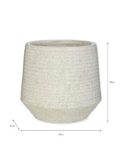 Ravello Ridged Pot - 22cm 5 Ravello Ridged Pot - 22cm -Garden Trading Store RRCE01 portrait 9 69967.1638480255