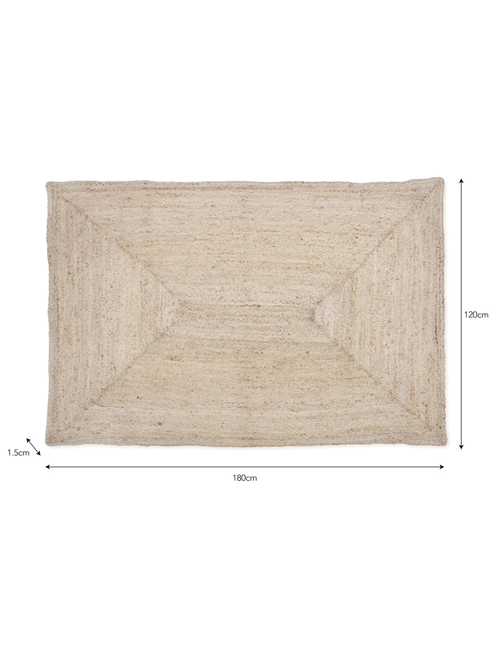 Woven Rectangular Rug - 120 X 180cm 4 Woven Rectangular Rug - 120 X 180cm - Image 4