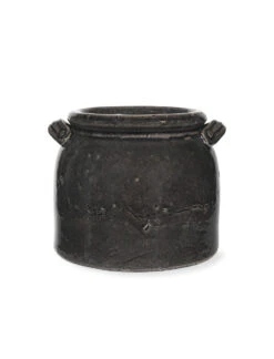 Ravello Pot With Handles - Charcoal -Garden Trading Store Ravello Pot with Handles in Charcoal Ceramic RPCO01 53968.1663081002