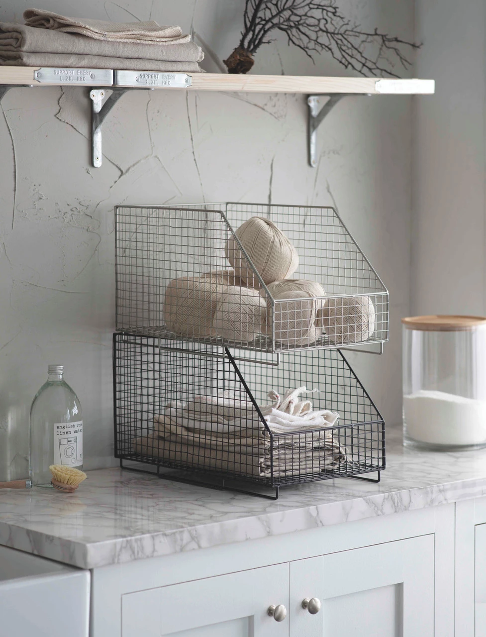 Hornton Stacking Storage Box - Black 2 Hornton Stacking Storage Box - Black - Image 2