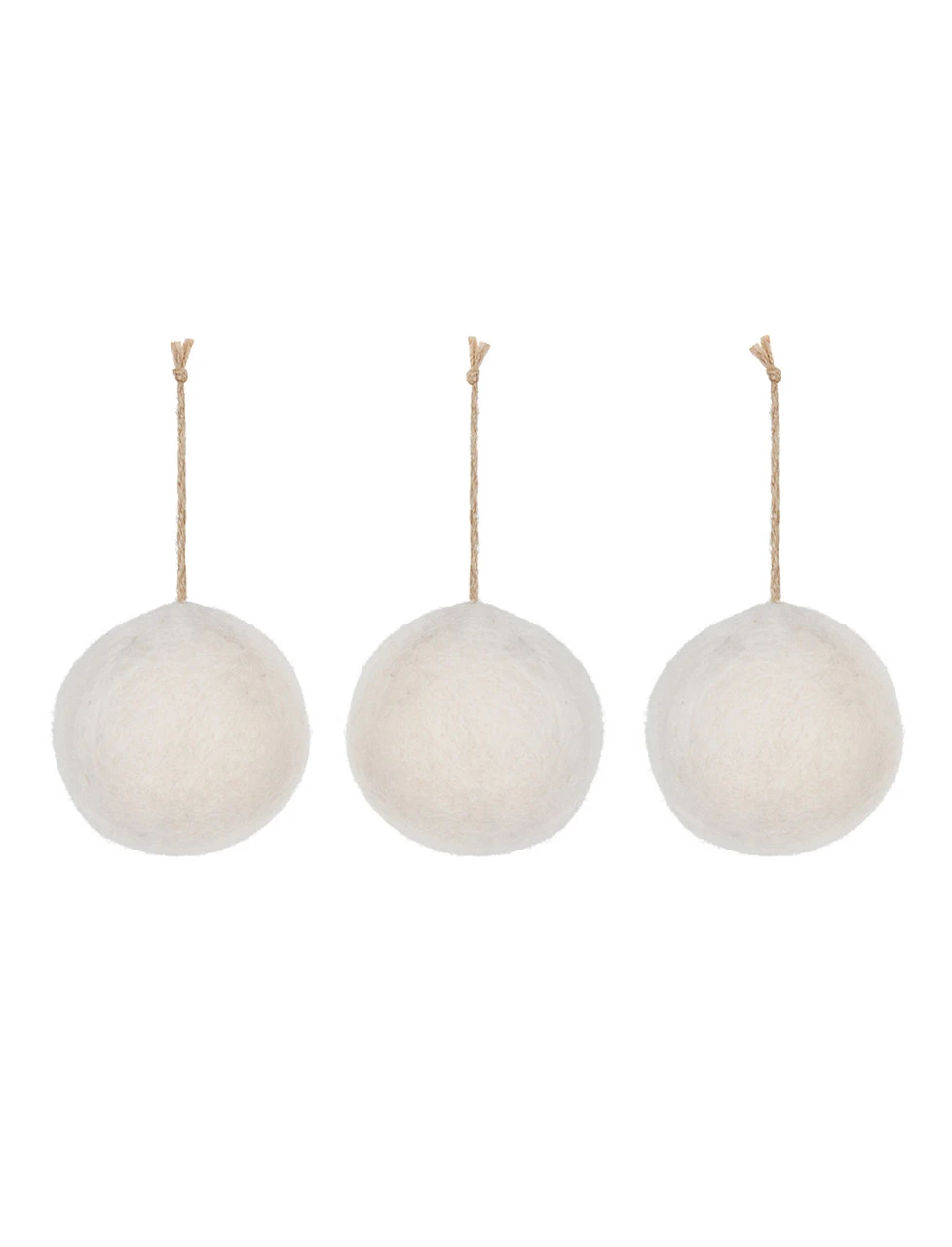 Set Of 3 Southwold Baubles - Large - Warm White 2 Set Of 3 Southwold Baubles - Large - Warm White - Image 2
