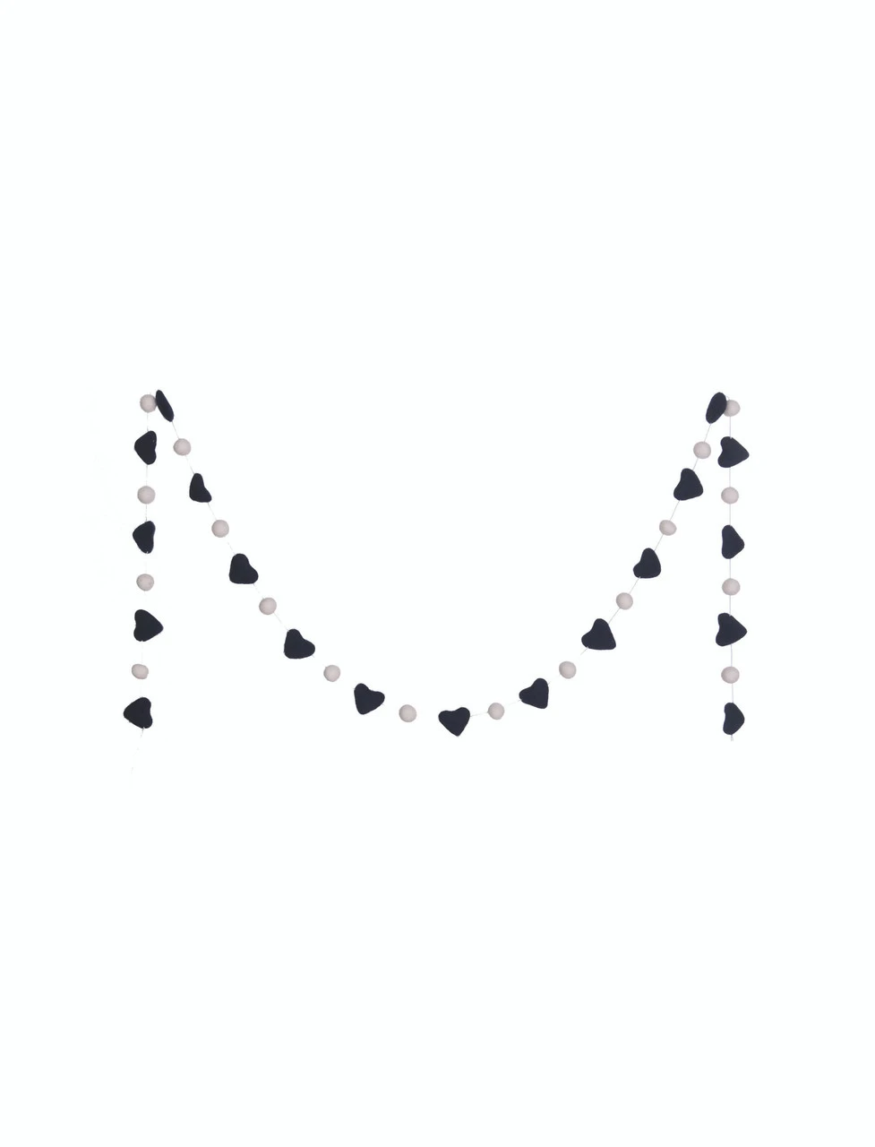 Southwold Heart & Pom Pom Garland 2 Southwold Heart & Pom Pom Garland - Image 2
