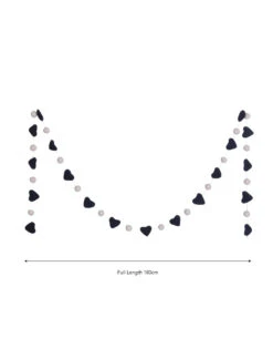 Southwold Heart & Pom Pom Garland 5 Southwold Heart & Pom Pom Garland -Garden Trading Store SGFE03 portrait 9 43292.1638481848