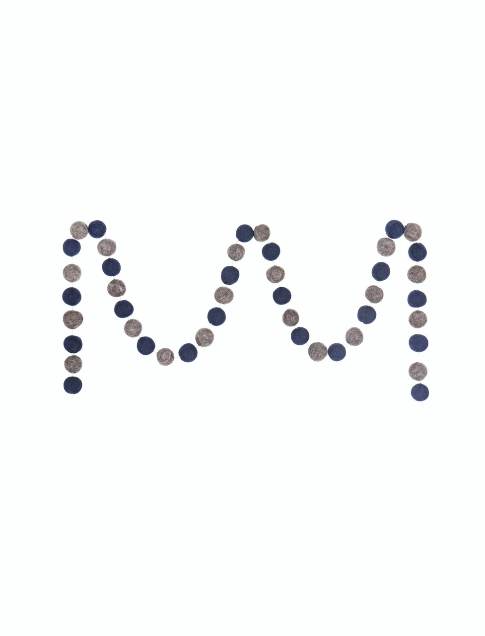 Southwold Pom Pom Garland - Forest Green 2 Southwold Pom Pom Garland - Forest Green - Image 2