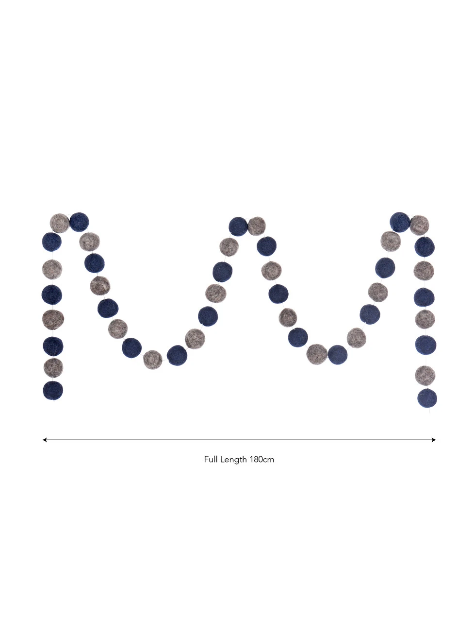 Southwold Pom Pom Garland - Forest Green 3 Southwold Pom Pom Garland - Forest Green - Image 3