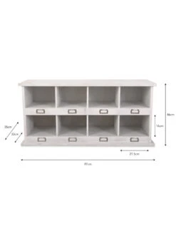 Chedworth Shoe Locker - Whitewash - Medium 5 Chedworth Shoe Locker - Whitewash - Medium -Garden Trading Store SLWO05 portrait 9 95090.1638483209