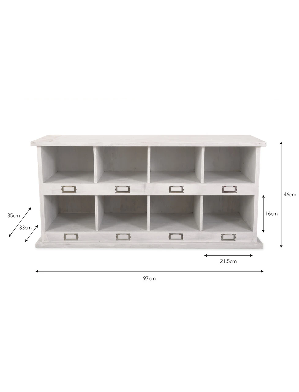 Chedworth Shoe Locker - Whitewash - Medium 3 Chedworth Shoe Locker - Whitewash - Medium - Image 3