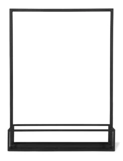 Sapperton Rectangular Mirror With Shelf - Black -Garden Trading Store SMSB01 portrait 8 10267.1646064650