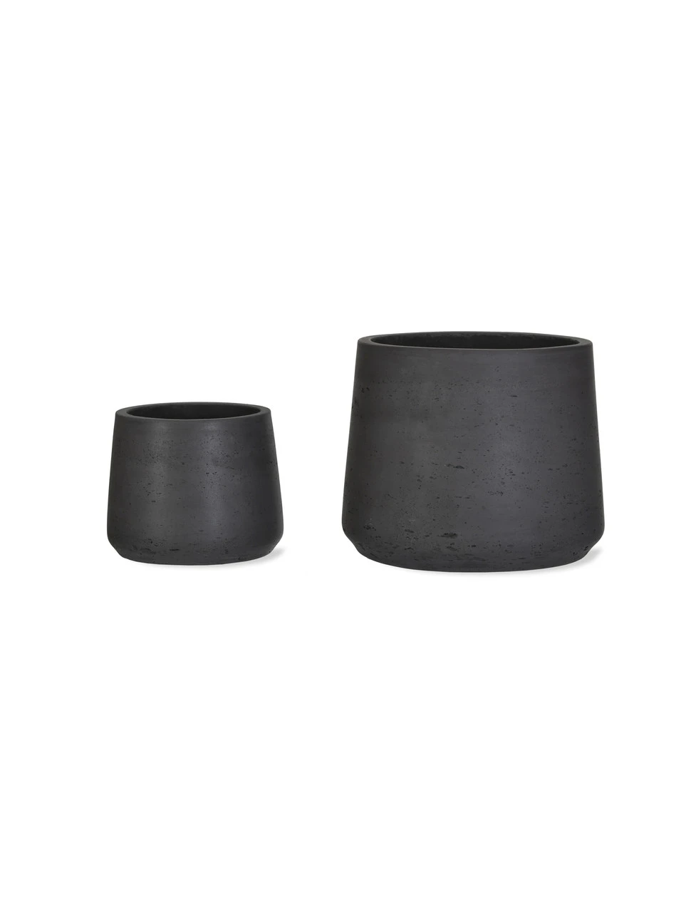 Set Of 2 Stratton Tapered Pots - Carbon 2 Set Of 2 Stratton Tapered Pots - Carbon - Image 2