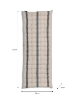 Aldsworth Seat Pad - Charcoal 9 Aldsworth Seat Pad - Charcoal -Garden Trading Store SPCO04 portrait 9 90114.1676997821