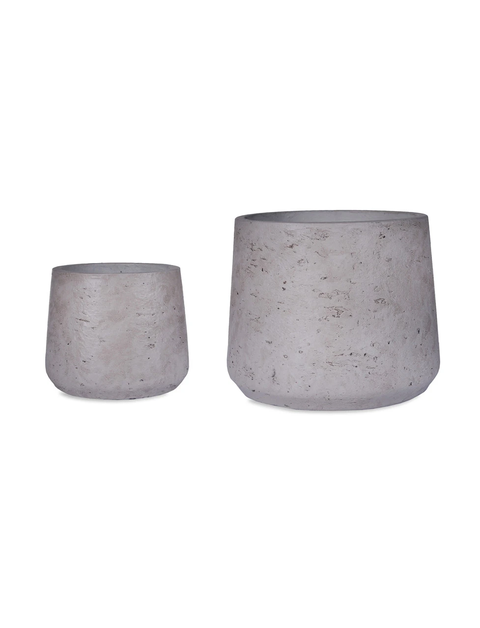 Set Of 2 Stratton Tapered Pots - Stone 2 Set Of 2 Stratton Tapered Pots - Stone - Image 2