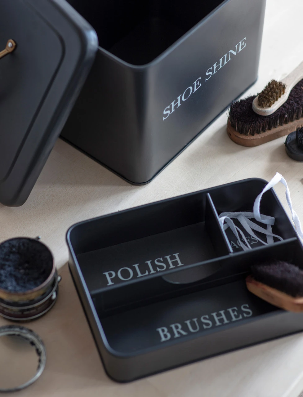 Shoe Shine Box - Carbon 2 Shoe Shine Box - Carbon - Image 2