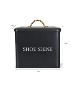 Shoe Shine Box - Carbon 7 Shoe Shine Box - Carbon -Garden Trading Store SSCN01 portrait 9 09236.1638484378