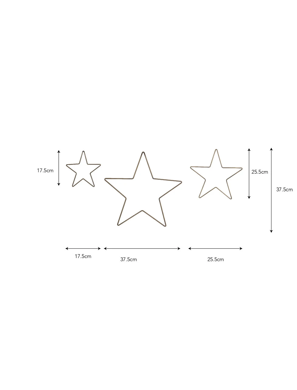 Set Of 3 Cromwell Stars 3 Set Of 3 Cromwell Stars - Image 3