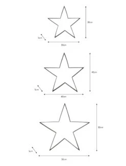 Set Of 3 Epney Standing Stars -Garden Trading Store STGS01 portrait 9 44281.1638484500