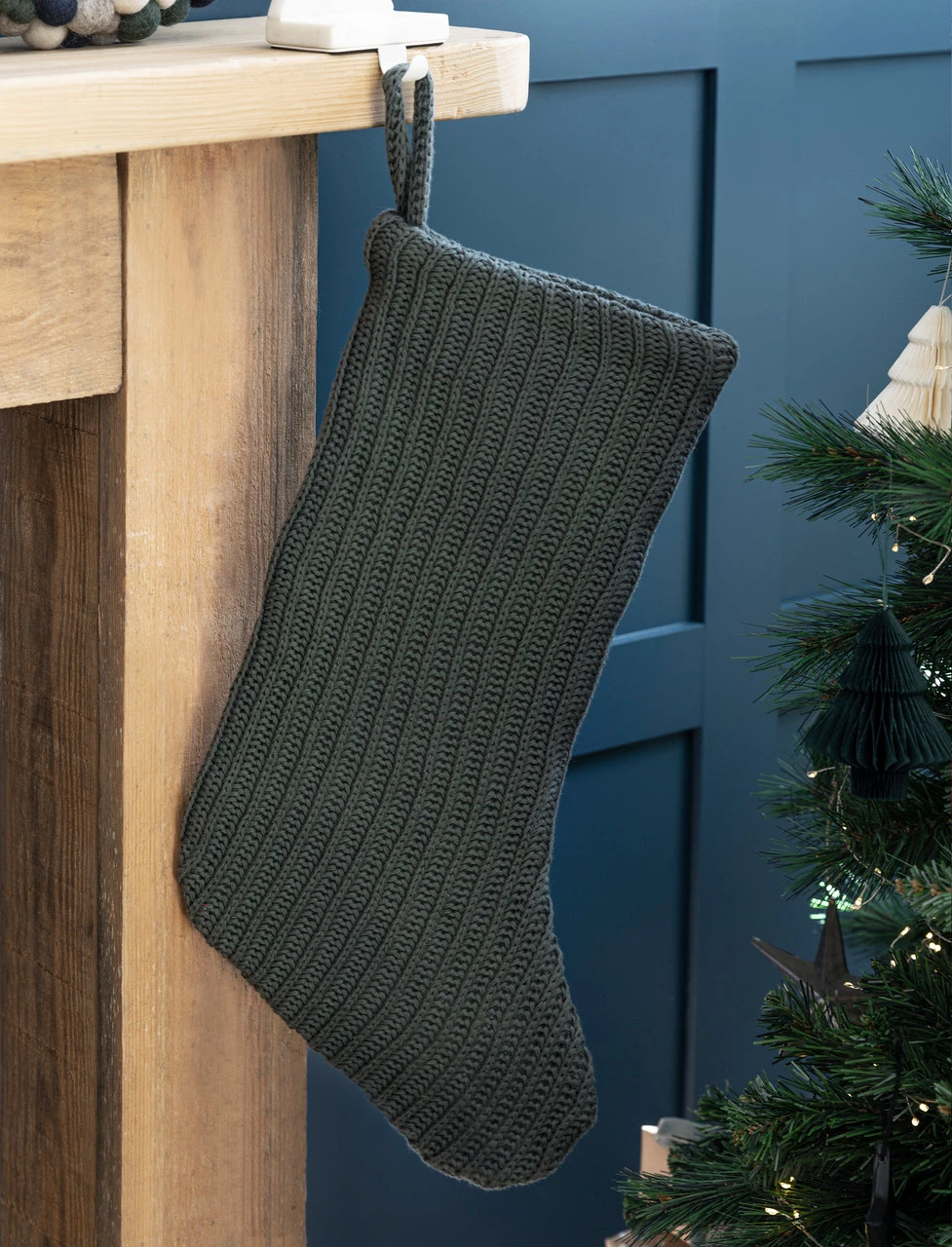 Orford Stocking - Thistle Green 1 Orford Stocking - Thistle Green