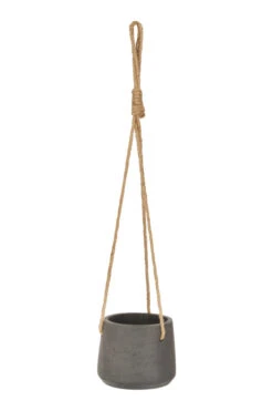 Stratton Hanging Pot - Small - Carbon 5 Stratton Hanging Pot - Small - Carbon -Garden Trading Store Stratton Hanging Pot Small in Carbon Cement HPCN02 38753.1650888019