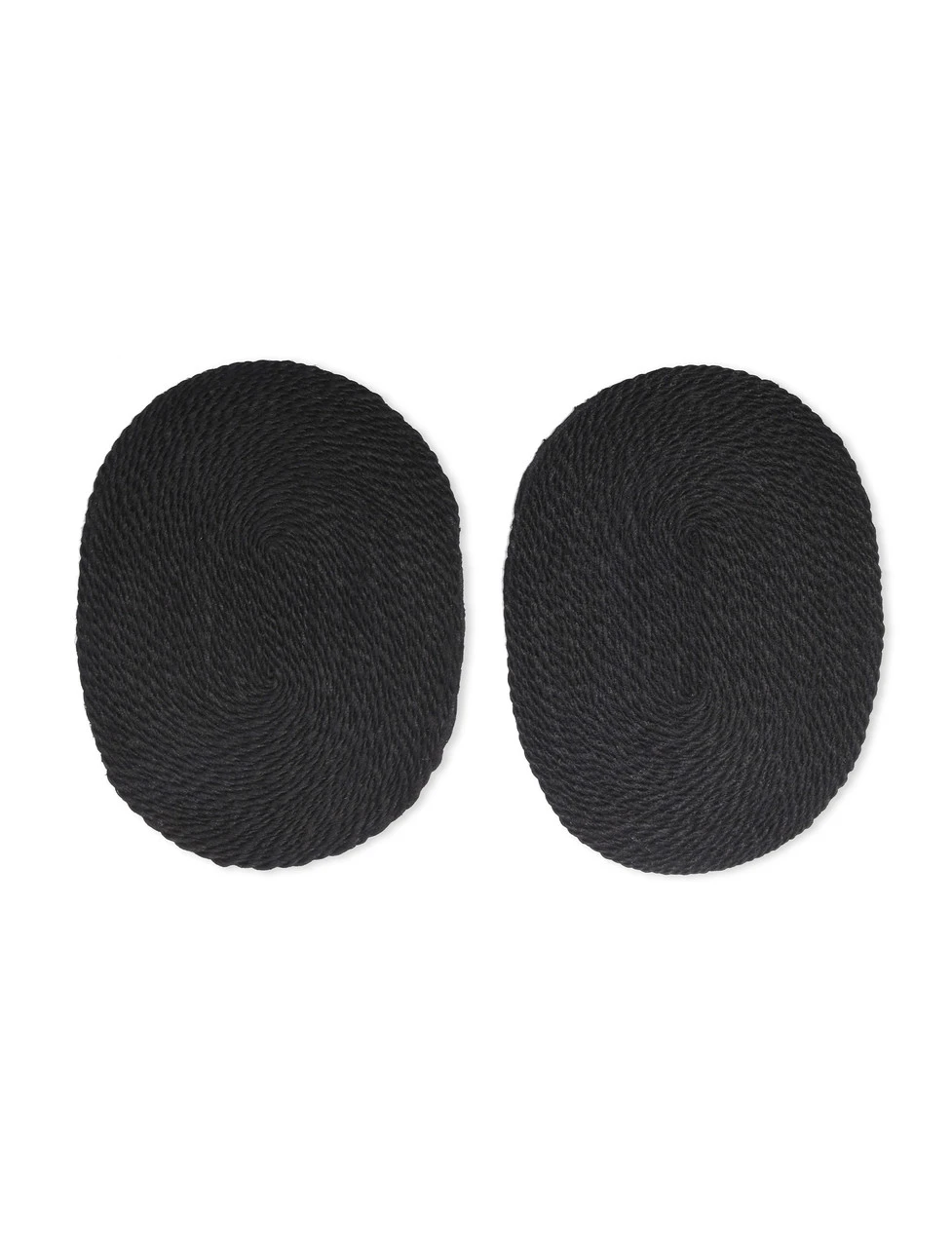 Pair Of Jute Table Mats - Black 2 Pair Of Jute Table Mats - Black - Image 2