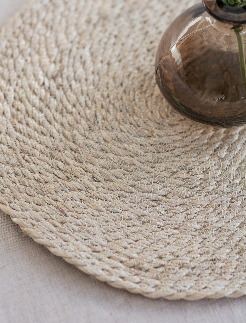 Pair Of Jute Table Mats - Natural 2 Pair Of Jute Table Mats - Natural - Image 2