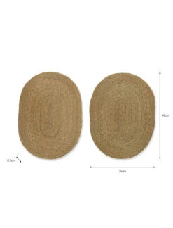 Pair Of Jute Table Mats - Natural 7 Pair Of Jute Table Mats - Natural -Garden Trading Store TMJU02 portrait 9 60197.1638485086