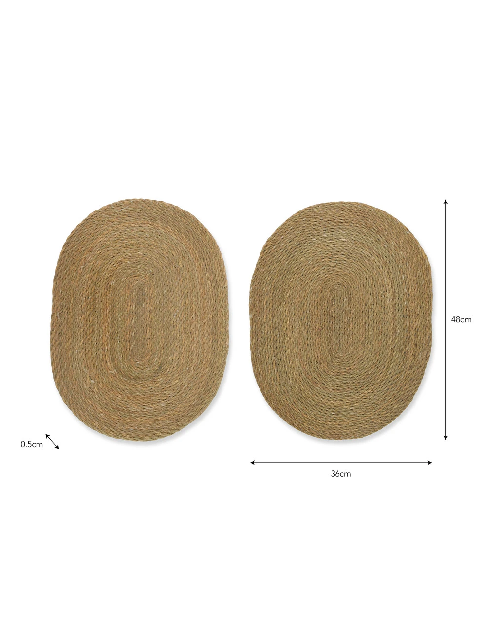 Pair Of Jute Table Mats - Natural 4 Pair Of Jute Table Mats - Natural - Image 4