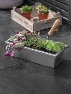 Plant Trough - Galvanised Steel - 40cm
