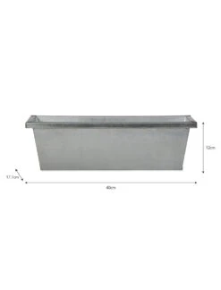 Plant Trough - Galvanised Steel - 40cm 5 Plant Trough - Galvanised Steel - 40cm -Garden Trading Store TRGA02 portrait 9 37561.1638485173