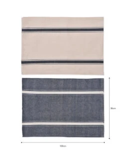 Set Of 2 Looped Tea Towels - Ink -Garden Trading Store TTIK01 portrait 9 15530.1638485512