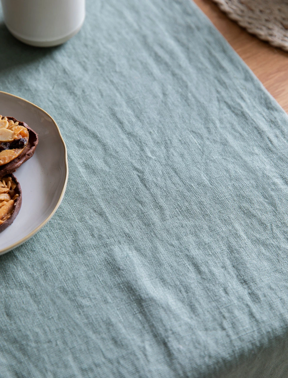 Linen Table Runner - Rosemary 2 Linen Table Runner - Rosemary - Image 2