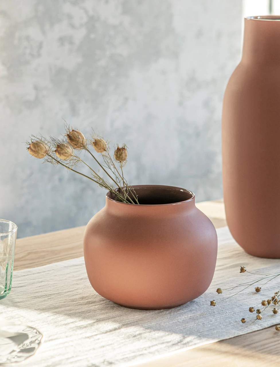 Ombersley Vase - Brick - Short 1 Ombersley Vase - Brick - Short