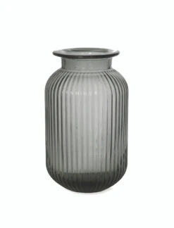 Ribbed Vase - Small 6 Ribbed Vase - Small -Garden Trading Store VVGL01 portrait 8 09753.1638485752