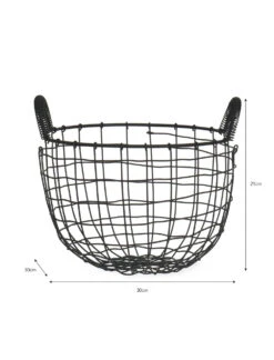 Wirework Storage Basket - 30cm -Garden Trading Store WBBL01 portrait 9 07991.1638485799