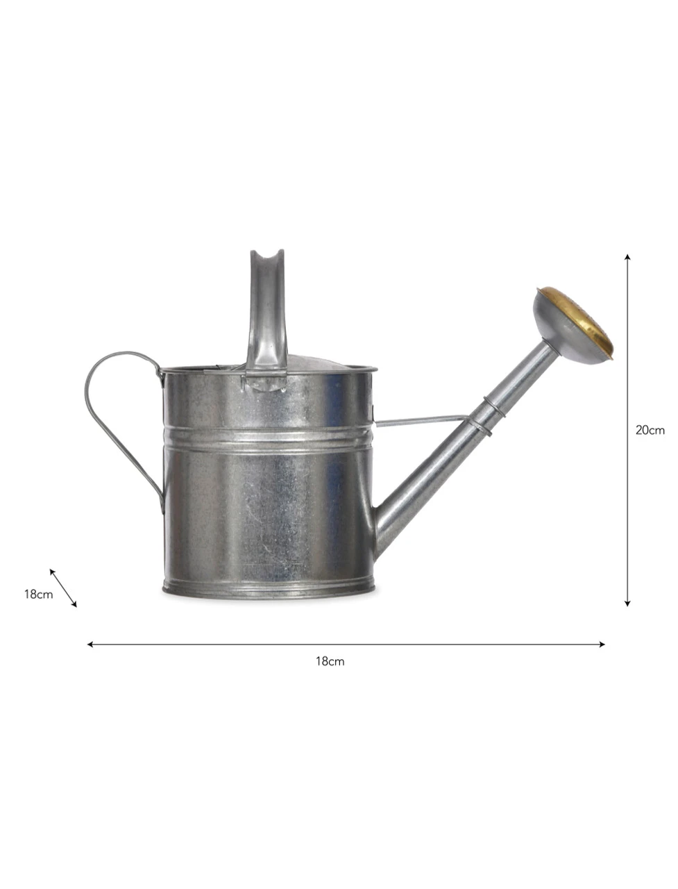 Galvanised Watering Can - 5L 3 Galvanised Watering Can - 5L - Image 3