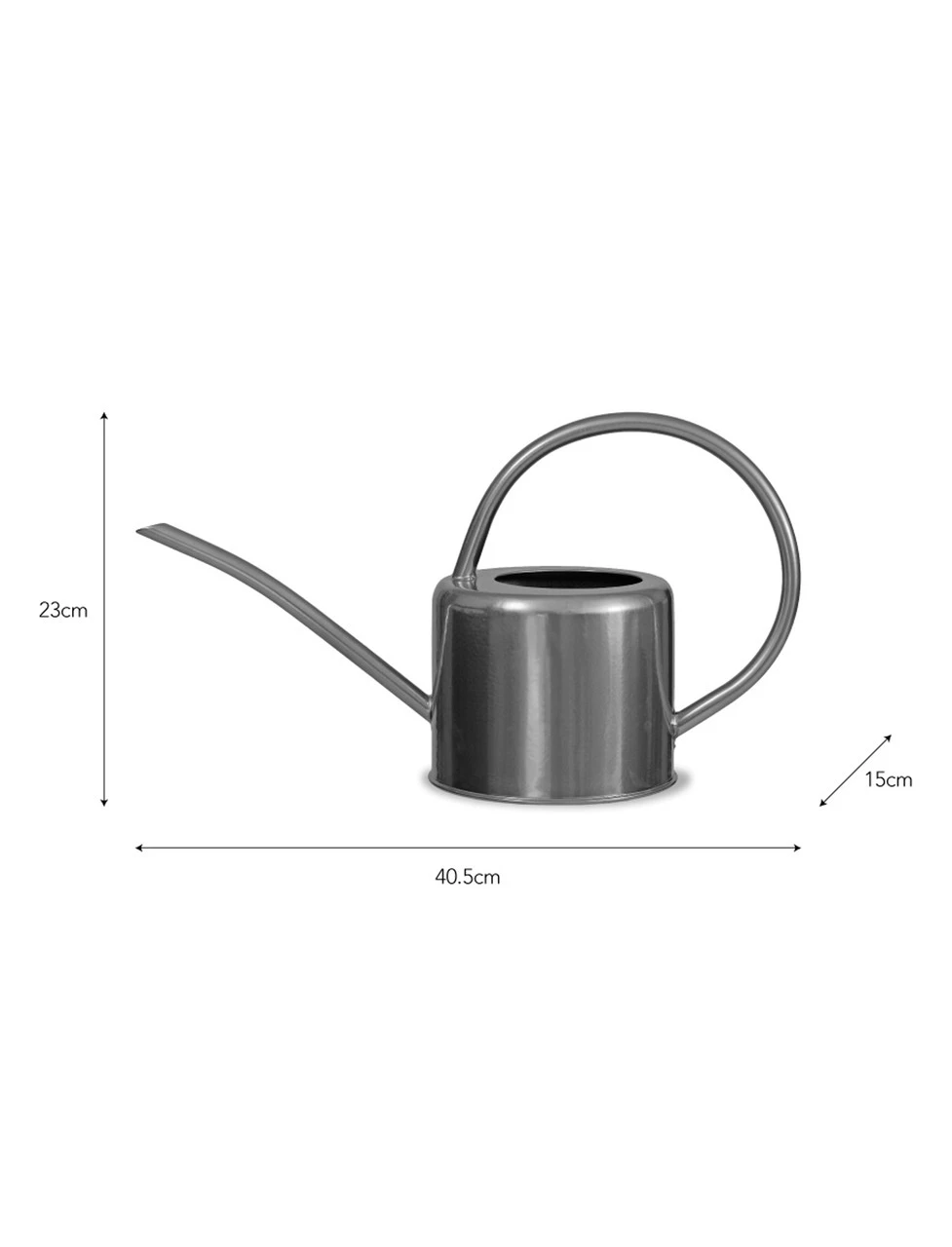 1.9L Indoor Watering Can - Silver 3 1.9L Indoor Watering Can - Silver - Image 3