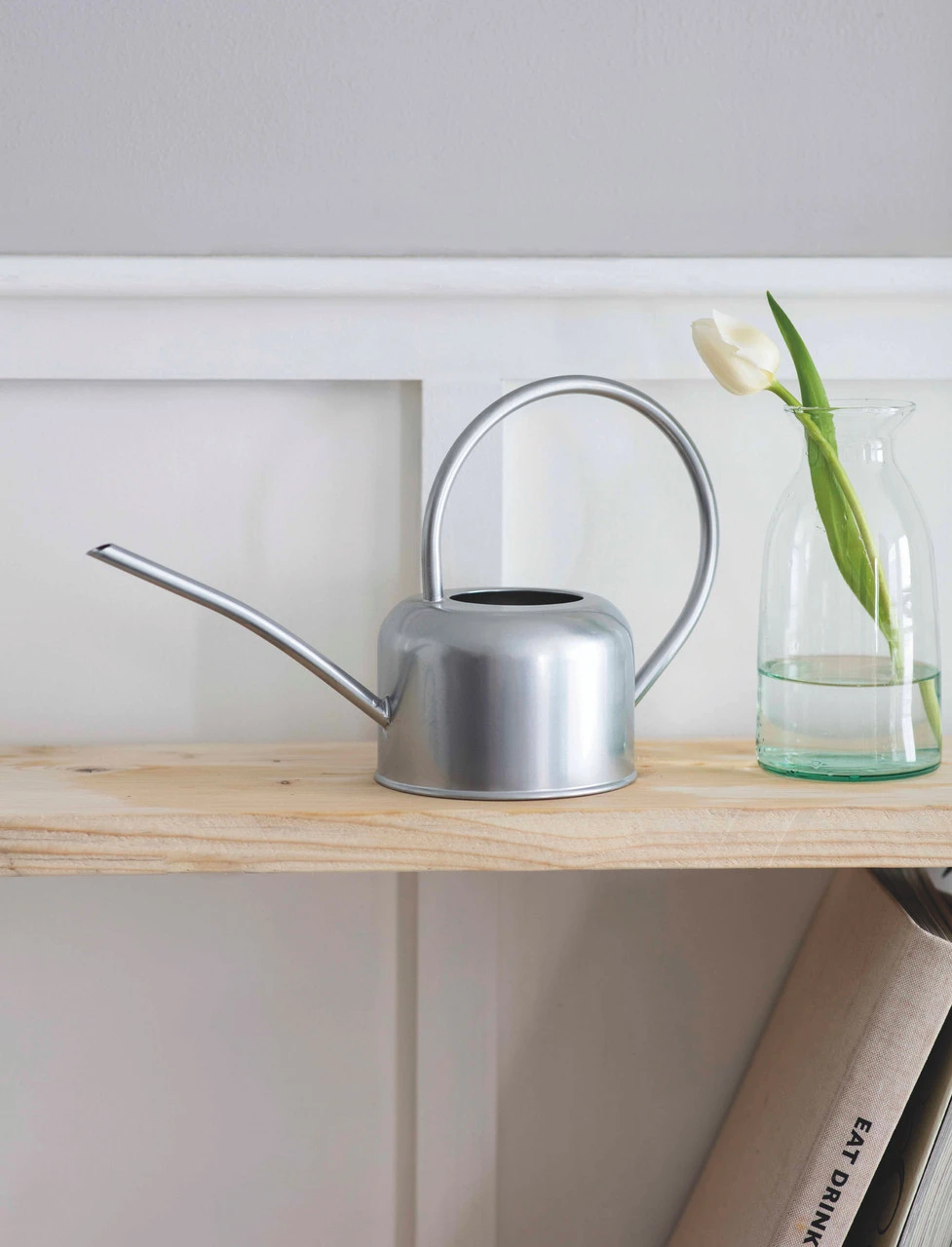 1.1L Indoor Watering Can - Silver 1 1.1L Indoor Watering Can - Silver