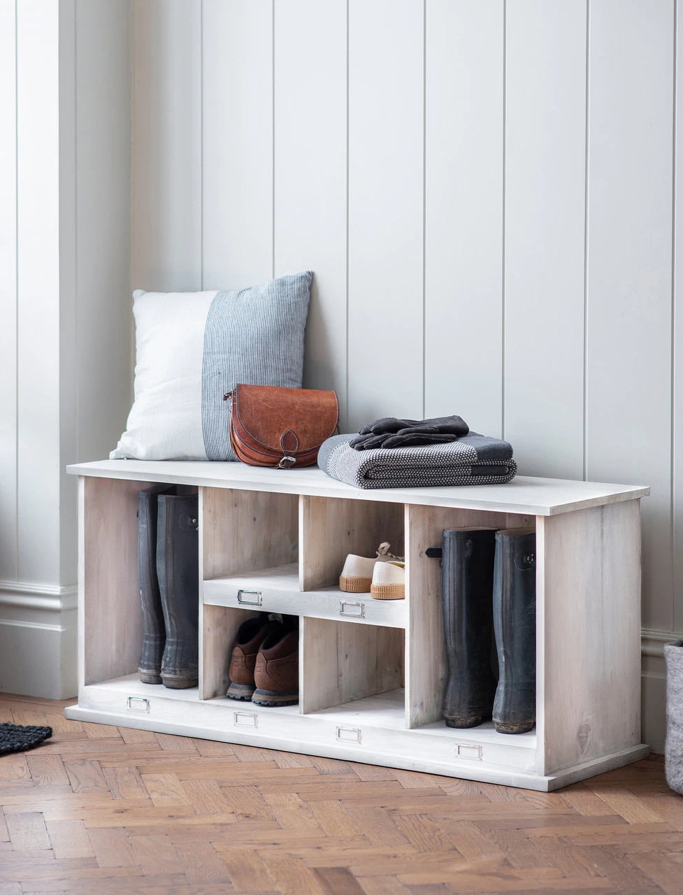 Chedworth Welly Locker - Low - White 1 Chedworth Welly Locker - Low - White