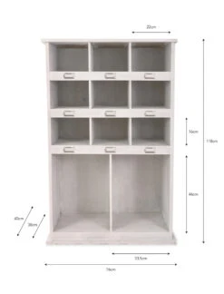 Chedworth Welly Locker - Tall - White 7 Chedworth Welly Locker - Tall - White -Garden Trading Store WRWO06 portrait 9 42094.1638490240